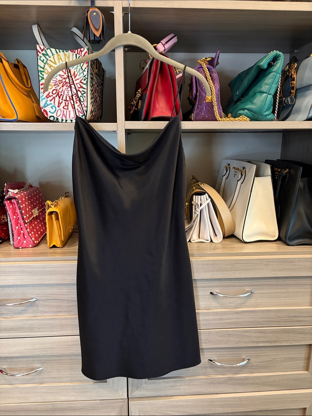 Classic Black Slip Dress - Sleek Minimalist Style